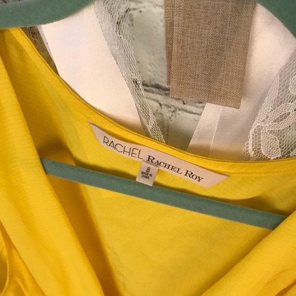 Rachel Roy yellow dress sz 8 - Picture 2 of 3